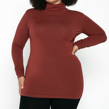 Load image into Gallery viewer, Bamboo Plus Size Turtleneck Top