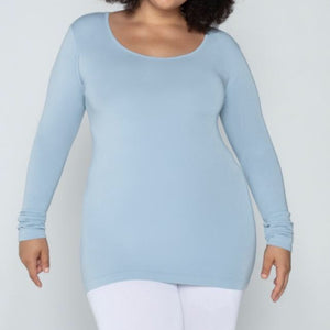 Bamboo Plus Size Long Sleeve Top