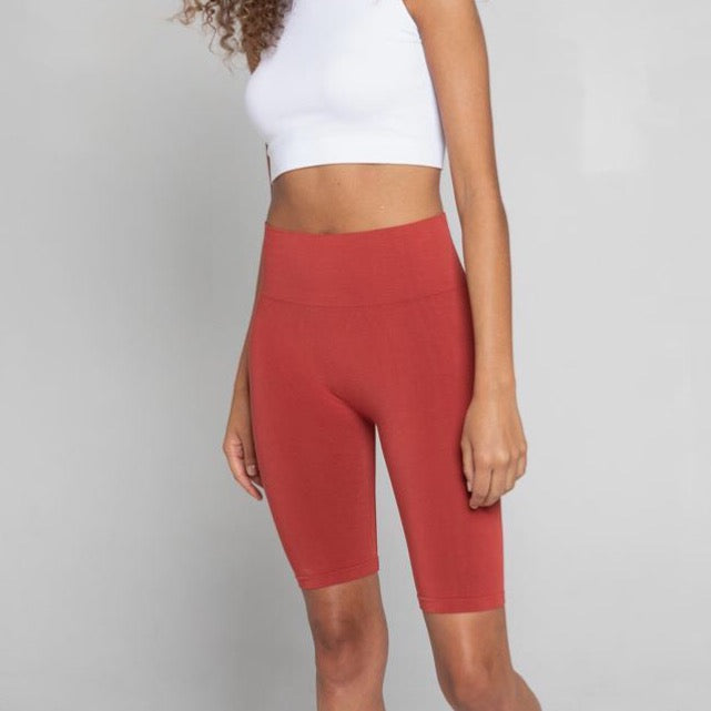 Bamboo High Waisted Long Short