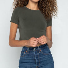Load image into Gallery viewer, Bamboo S/S Crop Top