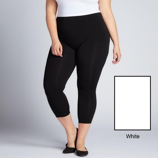 White plus size leggings sales