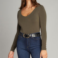 Load image into Gallery viewer, Bamboo V Neck Body Suit