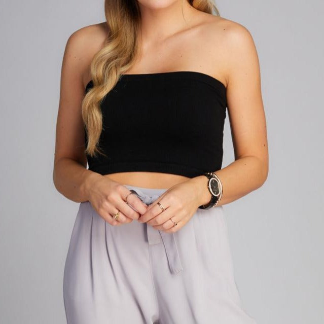 Bamboo Crop Tube Top