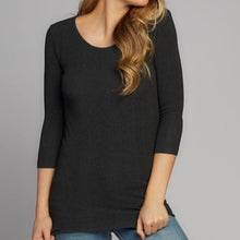 Load image into Gallery viewer, Bamboo 3/4 Sleeve Scoop Neck Top