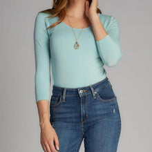 Load image into Gallery viewer, Bamboo 3/4 Sleeve Scoop Neck Top