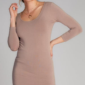 Bamboo 3/4 Sleeve Scoop Neck Top