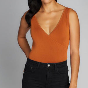 Bamboo Sleeveless Wrap Body Suit