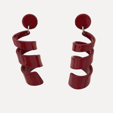 Load image into Gallery viewer, Coiled Drop Resin Earring