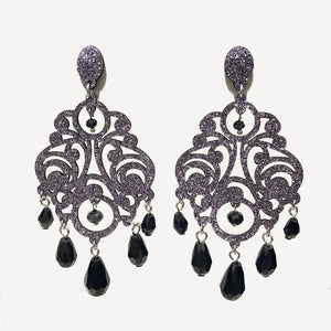 Shimmer Drop Tassel Earring